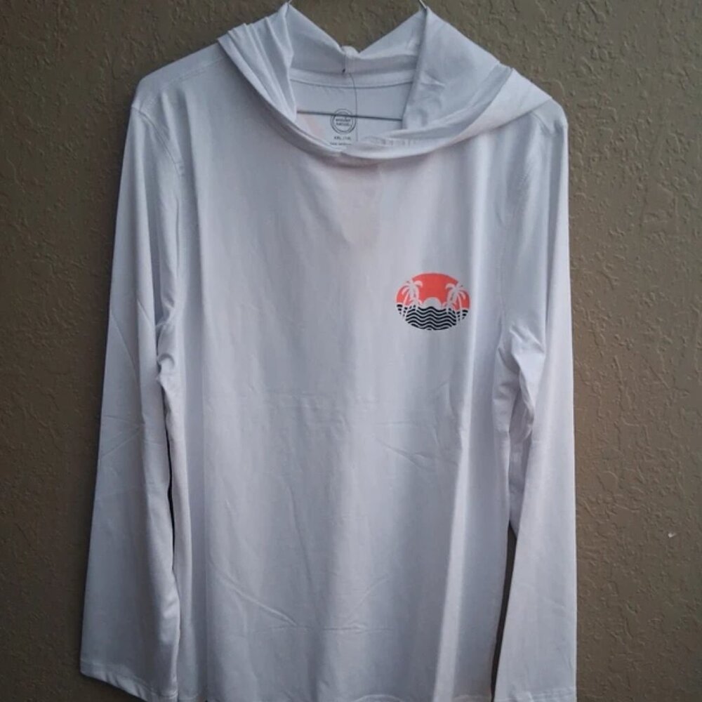 Wonder Nation long sleeve hooded Polyester shirt. girls Size XXL 18.